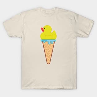 Yellow duck-ish delicious Ice Cream T-Shirt